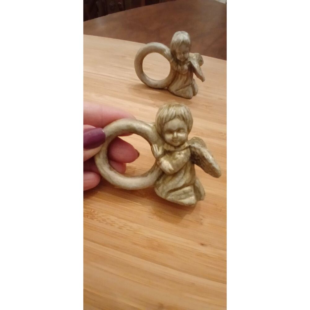 Ceramic Angel Napkin Rings (4) - Picture 10 of 16